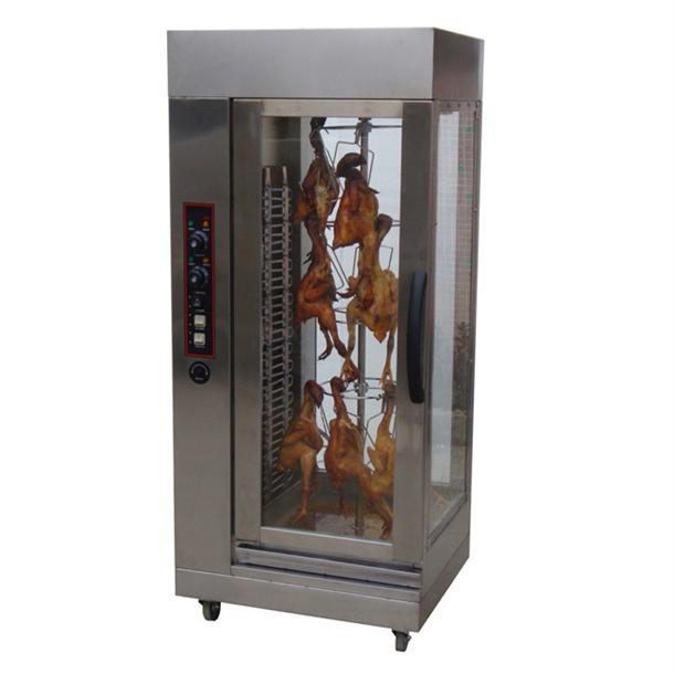 Three Side Double Wall Glass Vertical Rotisserie Oven Deck Oven Chinese