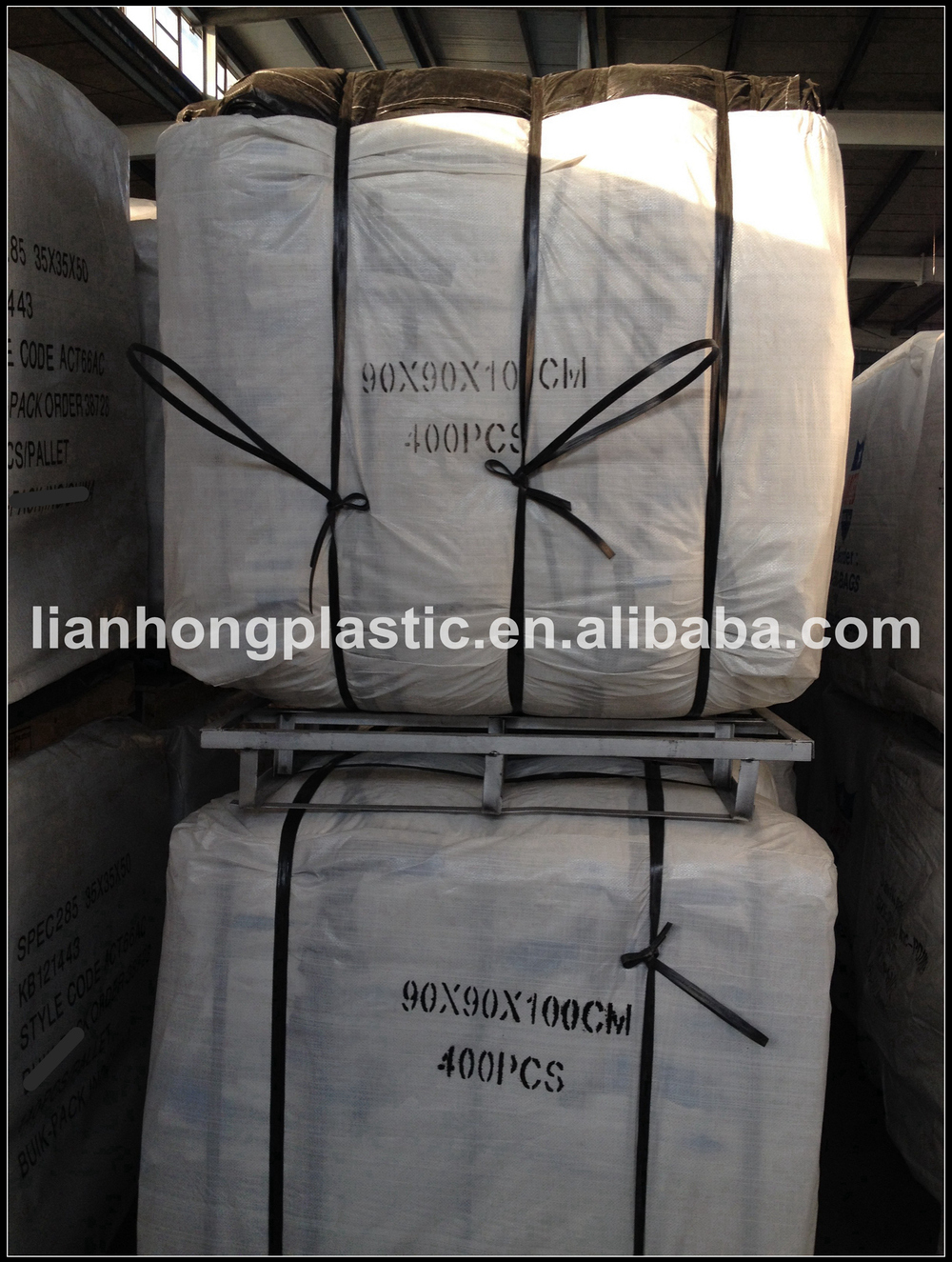 Fibcジャンボバッグ2000キログラム、1トン1.5トン2トン大きな袋価格、防水セメント大きな袋ジャンボサイズ4ループ仕入れ・メーカー・工場