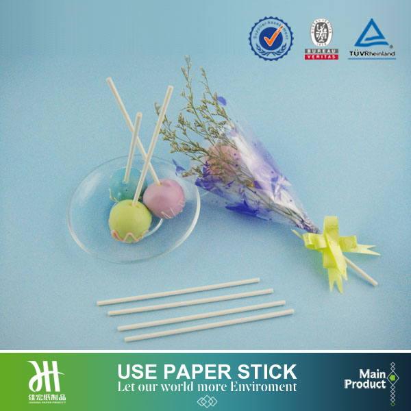 8''(203mm) paper lollipop stick,paper chocolate biscuits stick