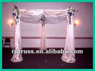 アルミ伸縮パイプとドレープ、結婚式の背景の装飾仕入れ・メーカー・工場