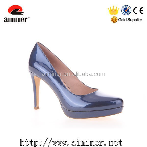 Fashion ladies high heel rubber shoes with waterproof platform