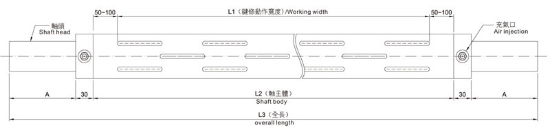 メーカー供給エアシャフトの機械的な空気コア仕入れ・メーカー・工場