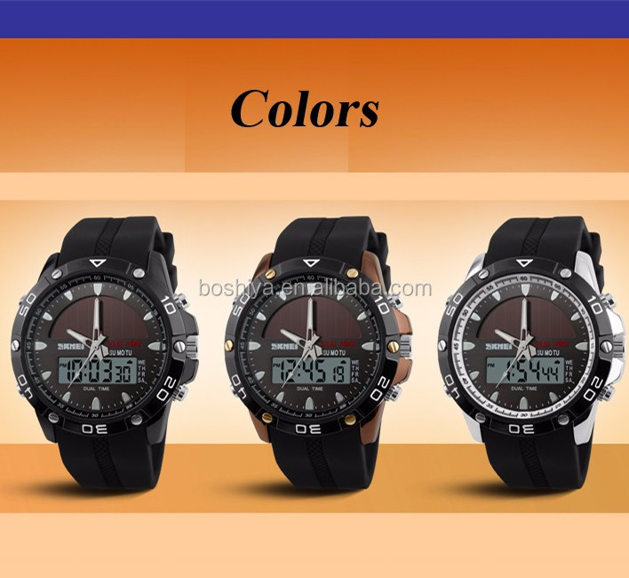 waterproof solar powered watch