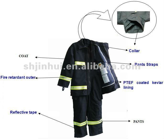 の消防スーツ93％メタ- アラミド0036c問屋・仕入れ・卸・卸売り
