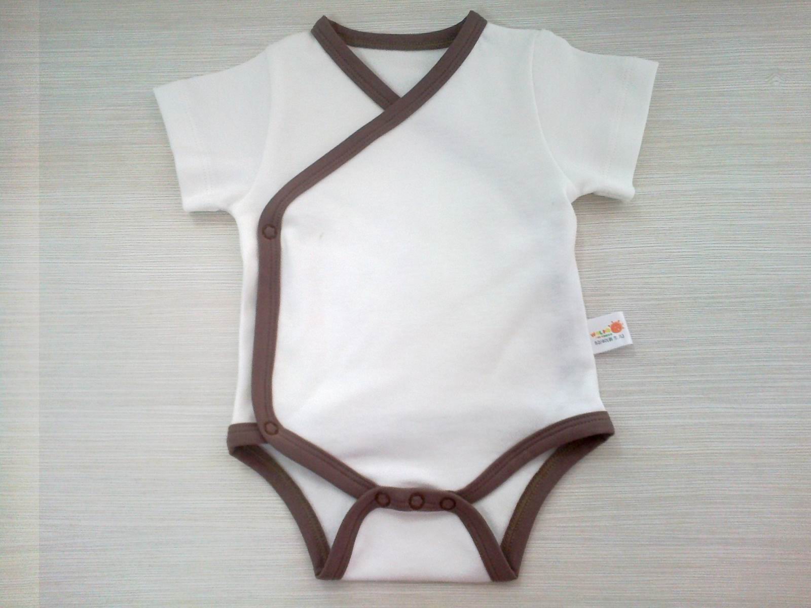 オーガニックコットン半袖のベビーボディースーツ、 赤ちゃんの服、 の赤ん坊の摩耗仕入れ・メーカー・工場