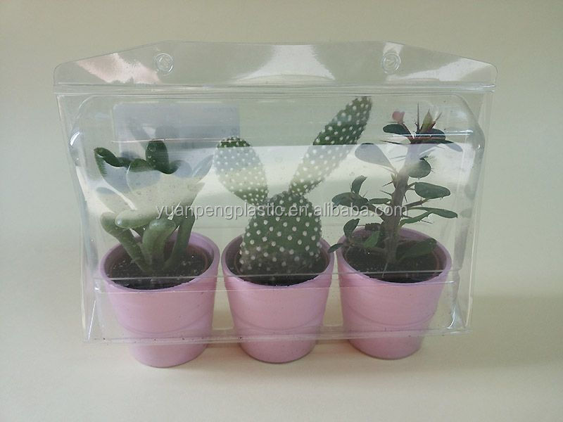 透明なプラスチックの植物blistrパック、 透明なクラムシェルブリスターパック植物、 カスタム植物植木鉢用のブリスター包装ボックス仕入れ・メーカー・工場