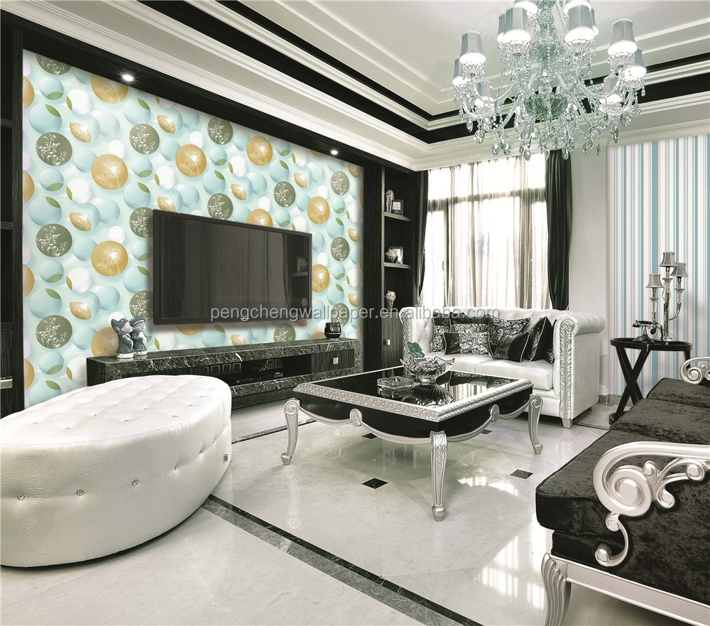Hot verkoopt 3d steen ontwerp pvc behang voor woonkamer thuis ...