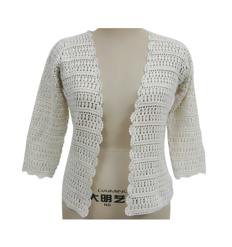 Wholesale Women's White Cotton Crochet Winter Coat Buy Winter Coat