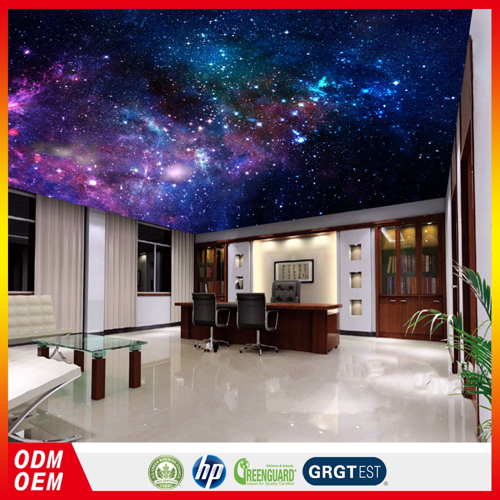 Soffitto murale carta da parati 3d bella vista cielo stellato ... Carta parati isolante termico