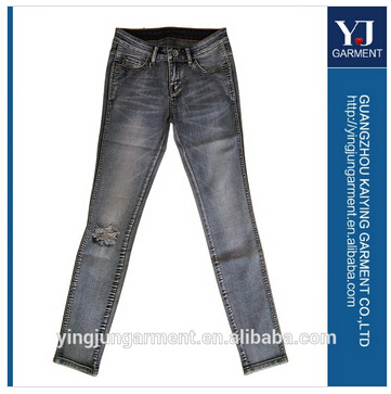 卸売ロシア女性ジーンズzip圧縮された背の高い女性古典的なウォッチポケットデニムジーンズの深い着色された基本的な5ポケットジーンズ仕入れ・メーカー・工場
