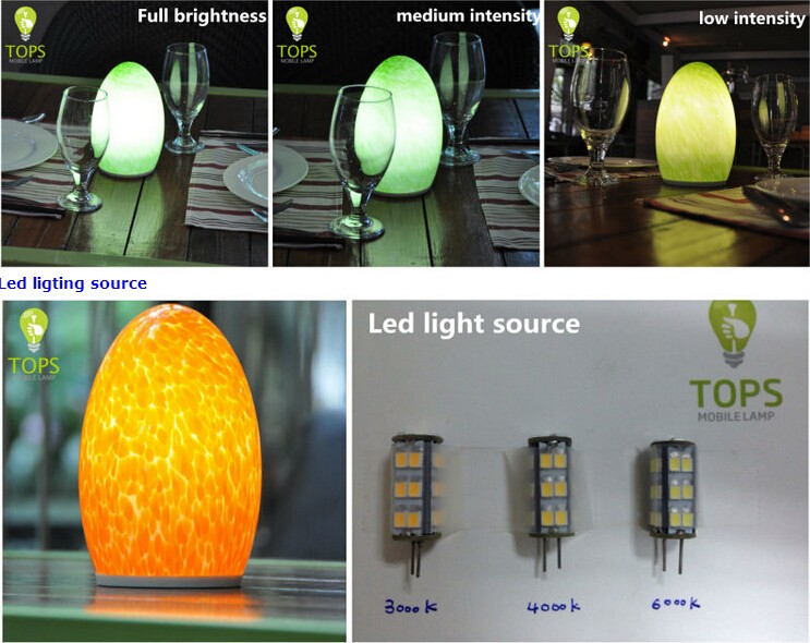 cordless flameless decoration candle light modern design lamp