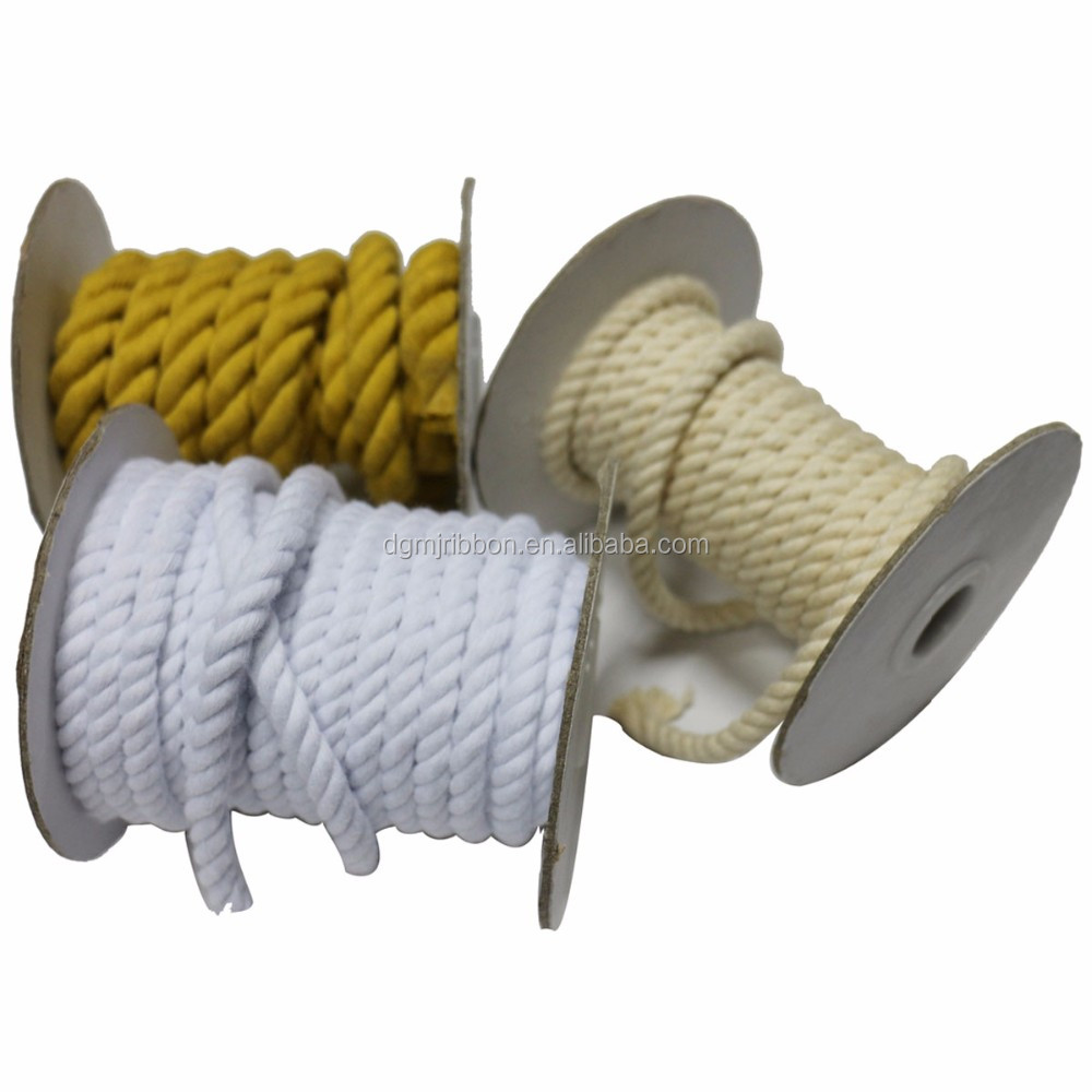 wholesale 6mm twisted cotton drawstring cord