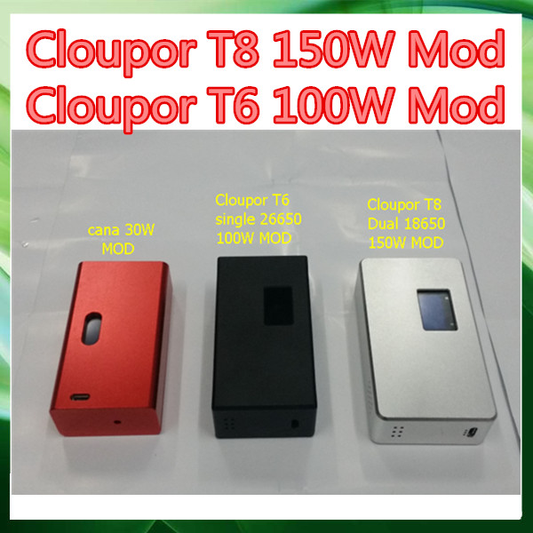 Amazing box mod 100w 120w 150w 18650 26650 18500 battery zen dna clone with reliable quality cloupor t6 t8