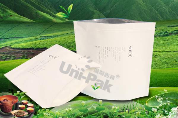 Stand up moistureproof ziplock foil tea bags