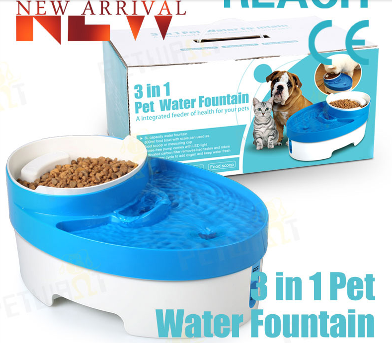 Automatic Pet Drinking and Food Bowl for dog cat .png