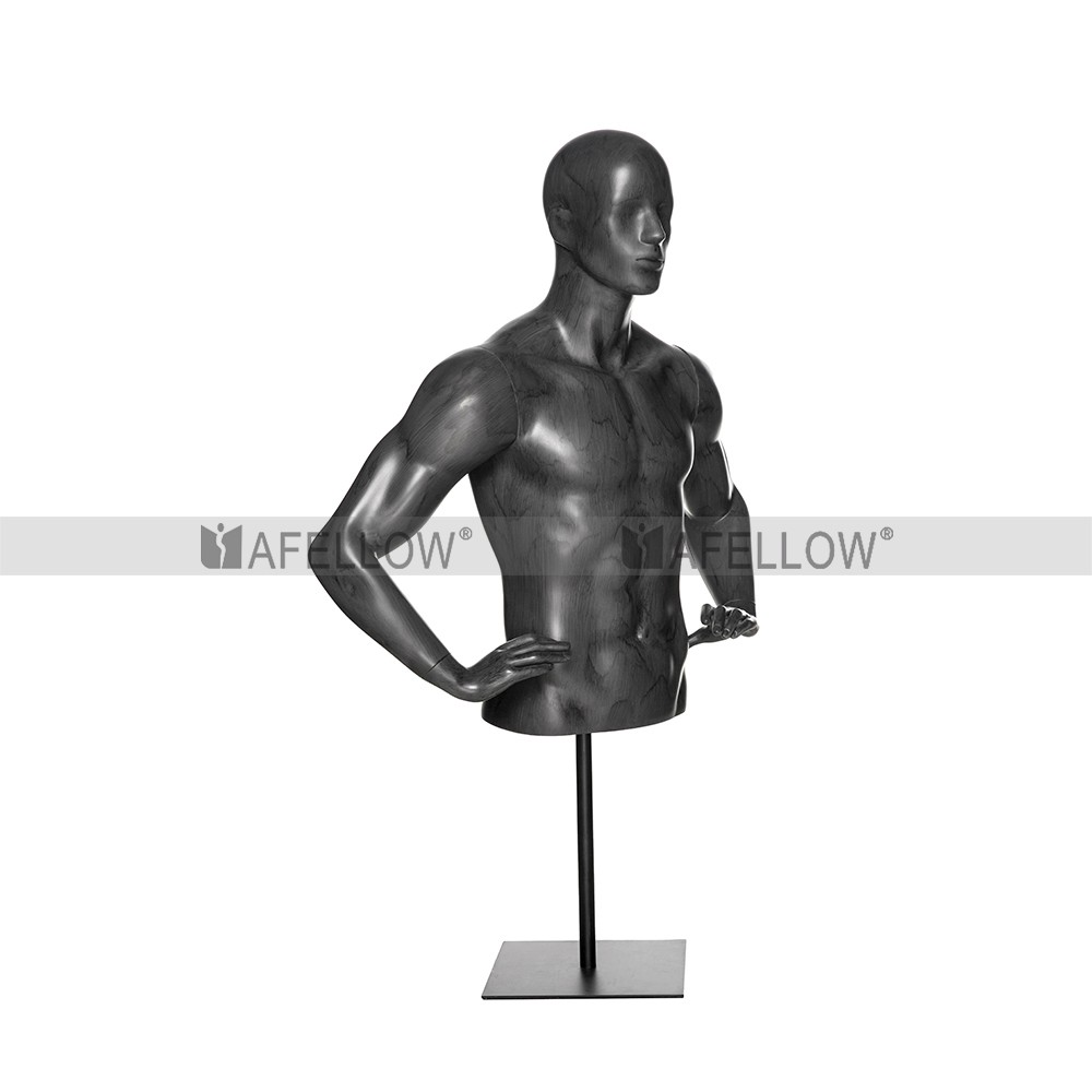 Upper Body Man Mannequin In Water Wash Grey Color Mannequin Ni6w Buy Sporting Man Torso