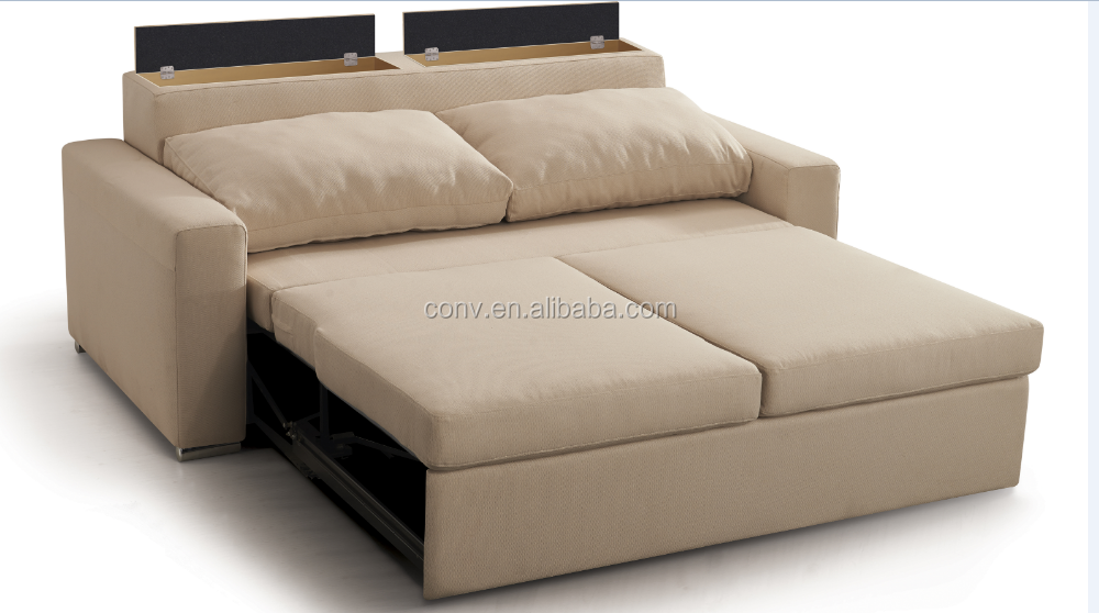 Electric Sofa Bed Mechanism with Headboard Storage