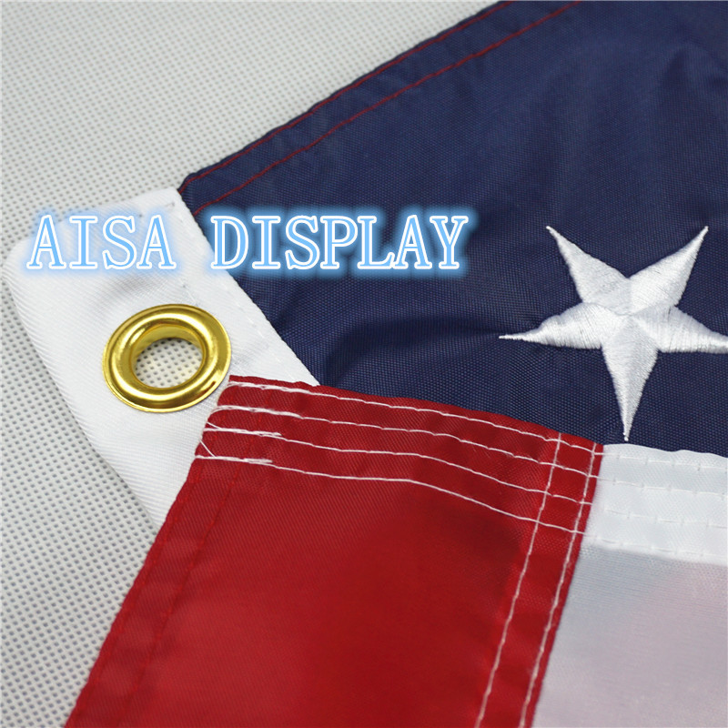刺繍星3x5フィート米国旗の縫い付け・ストライプ仕入れ・メーカー・工場