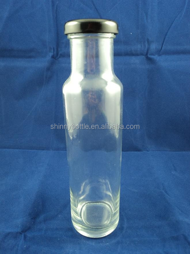 Cylinder Round Shape Shape Glass Soft Juice Drinks Glass Bottlesliquid