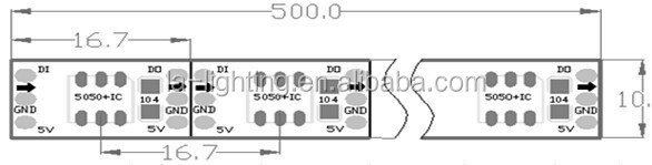 品質保証人気変色rgb led ストリップ デジタル マジック カラー led ストリップ仕入れ・メーカー・工場