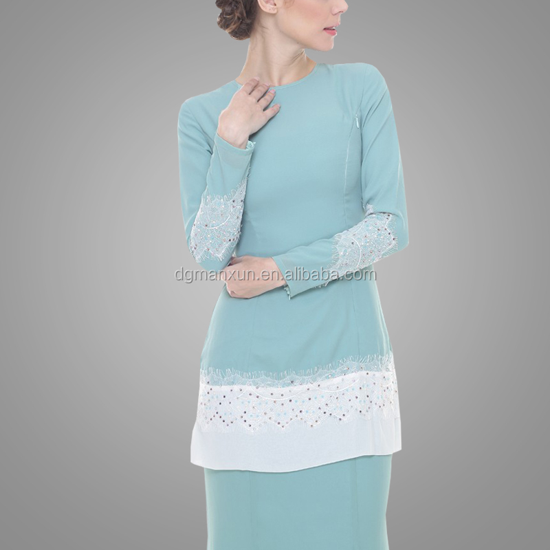 New Design Baju Kurung Kebaya Pink Elegant High Quality Baju Kurung Peplum Malaysia Dubai Clothing Abaya Baju For Women (5).jpg