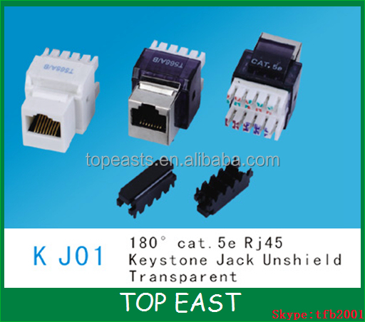 180度cat5eキーストンジャックrj45cat6安い価格utpモジュラージャックにrj45rj45キーストーンジャックオス仕入れ・メーカー・工場