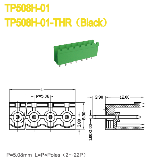 ピンブロック端子connecto5. 08ミリメートル300v18aサーボドライブで使用されるブロックプラグイン可能なターミナルブロック仕入れ・メーカー・工場