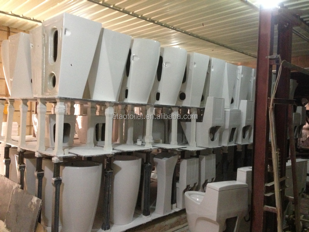 高級セラミックワンピースペデスタル洗面台ワンピースのバスルームのシンク仕入れ・メーカー・工場