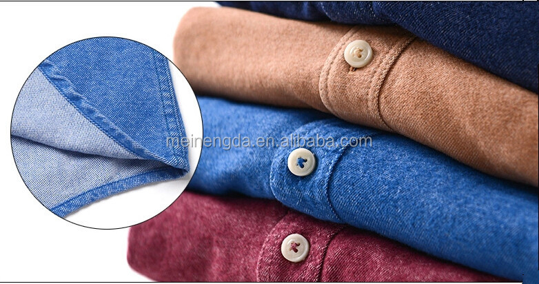 ブリティッシュスタイル最新メンズデニムシャツ工場出荷時の価格、 メンズファッションシャツ、 カジュアル/ドレスシャツ仕入れ・メーカー・工場