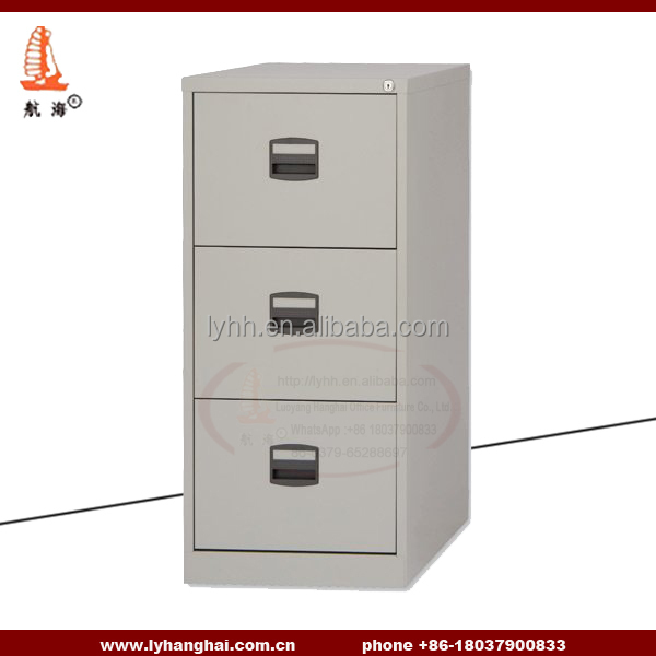 Modern Design Grey Metal 3 Drawer Filing Cabinet Legal Standard