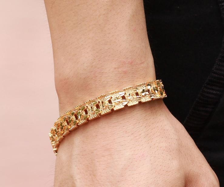 18 karat gold plated bracelet