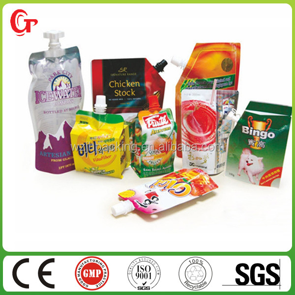 custom design fess tea bag with spout