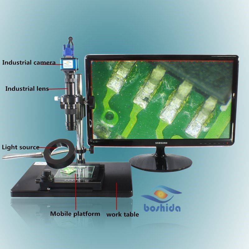 A-700C 14X-150X倍率高品質電子ビデオ顕微鏡で vga インタフェース仕入れ・メーカー・工場