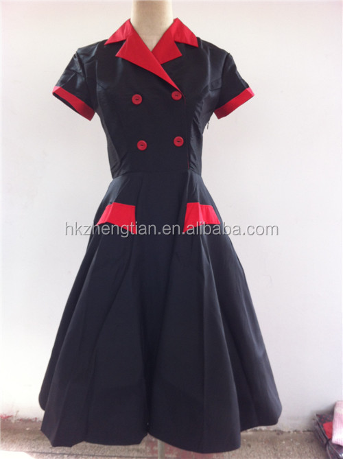 ファッションの女性のホールターネックドレスヴィンテージロカビリー1950年代スイングピンナップ問屋・仕入れ・卸・卸売り