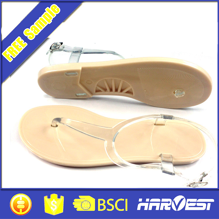 wholesale china faashion women beach plastic heel rope sandal