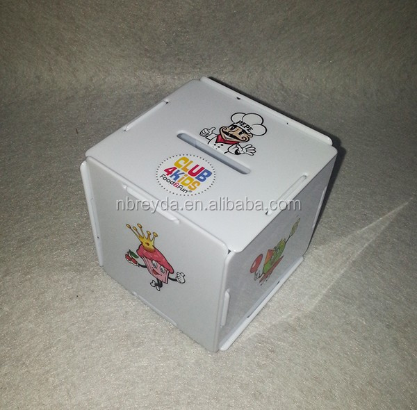 Square Shape Clear Plastic Money Box Plastic Moneybox Buy Square