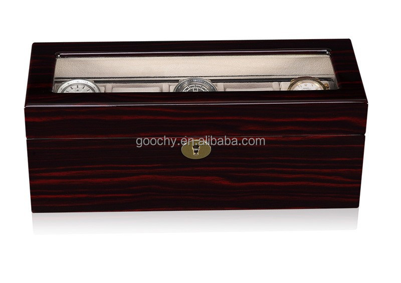 5 wooden boxes with hinged lids, luxury wooden box glass top for