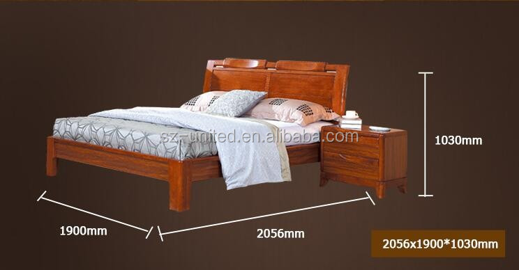 oem高品質の中国チーク無垢材ベッド仕入れ・メーカー・工場