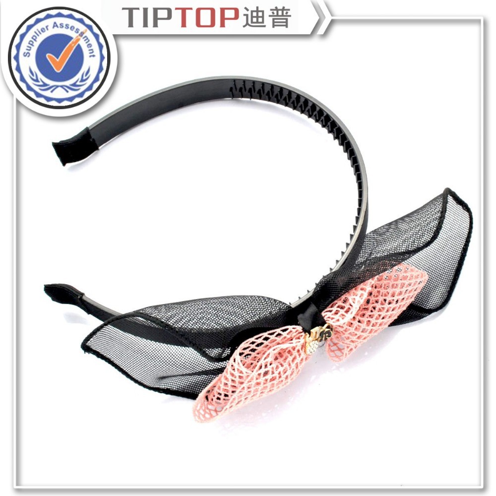 trendy hair accessories bows for girl tie bowknot hair band hoop ...