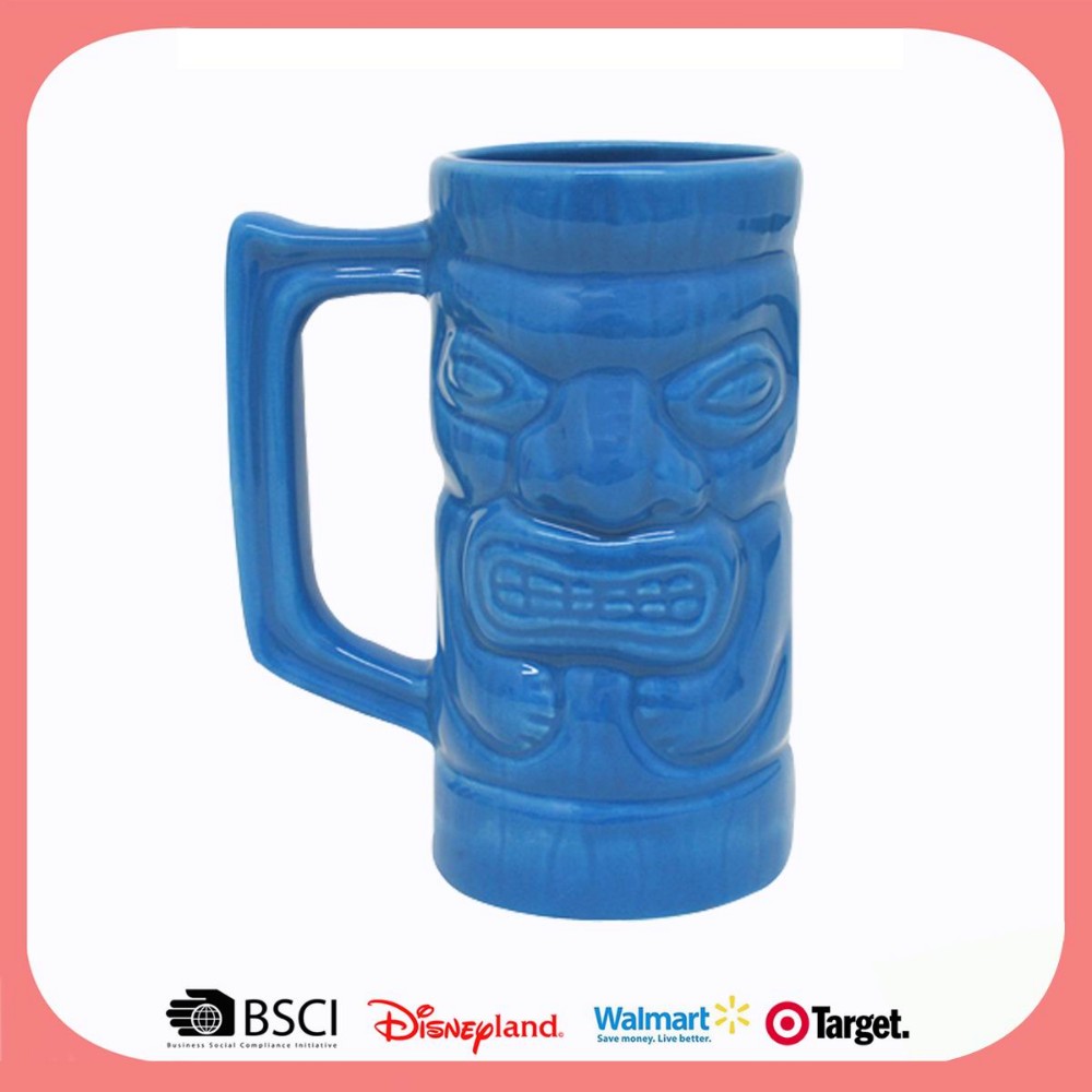 3d Wholesale Custom Ceramic Tiki Mug For Promotion Buy Ceramic Tiki