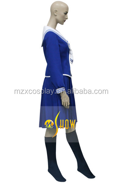 カスタムメイドフルーツバスケットさきhanajima青い女の子のコスプレ衣装ハロウィーンパーティーclohing冬制服問屋・仕入れ・卸・卸売り
