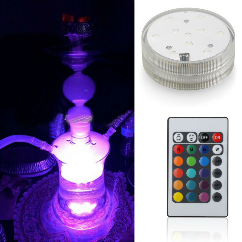 Round Hookah Light_Shisha Lighting_Waterproof LED Candle