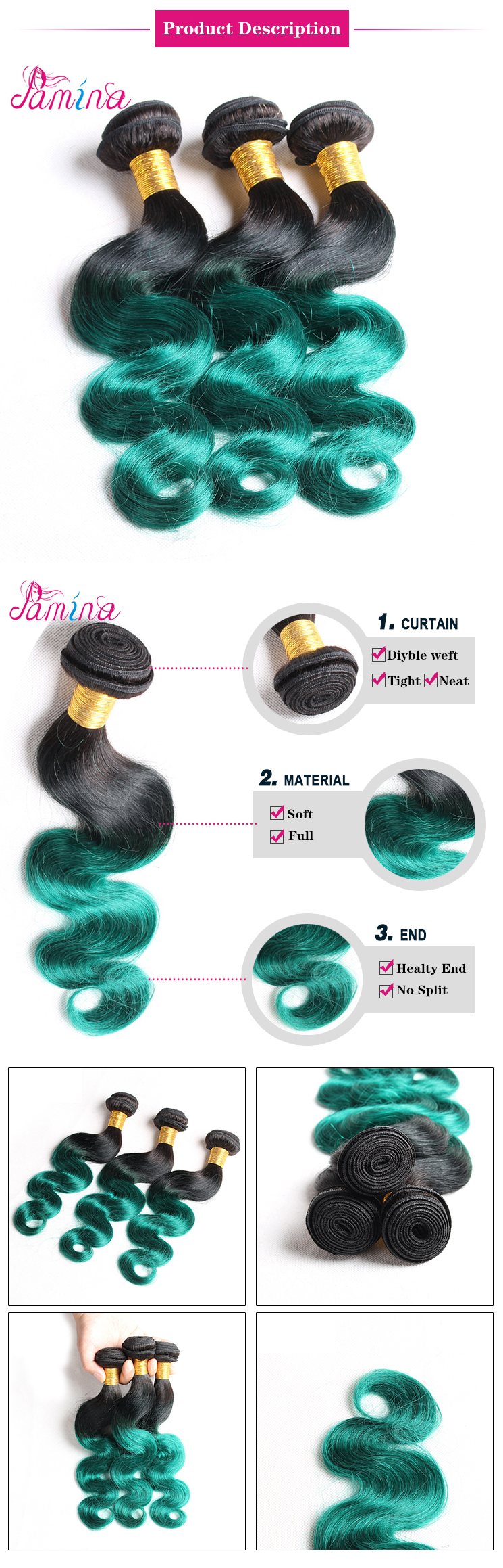 Outre Simply Unprocessed Hair Virgin Brazilian Body Wave Two Tone