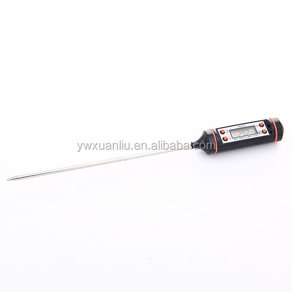 工場食品温度led ディスプレイ デジタル温度計肉プローブ温度計デジタル バーベキュー温度計に 100度仕入れ・メーカー・工場