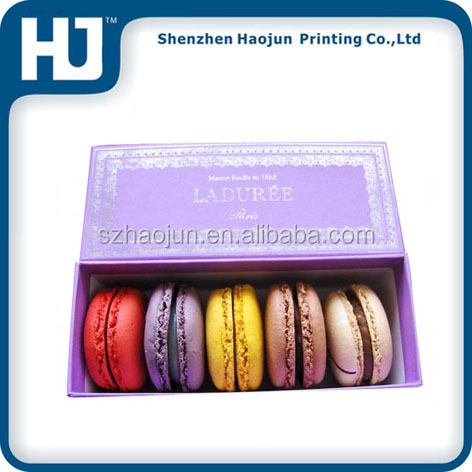 12 pcs macarons PVC windows packaging box with blister tray