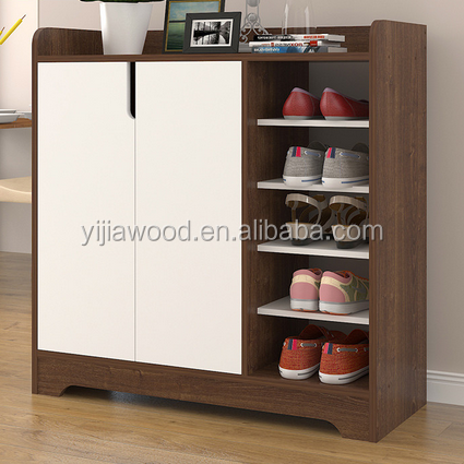 Shoe Rack With 2 Doors Wooden Shoe Cabinet Design Buy