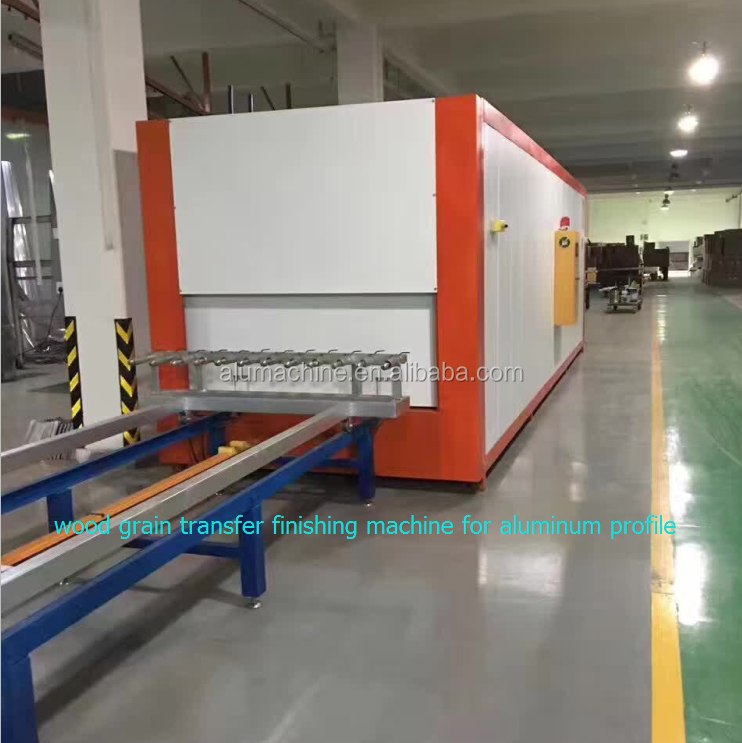 Vacuum Wood Grain Transfer Finishing Machine For Aluminium Profile And