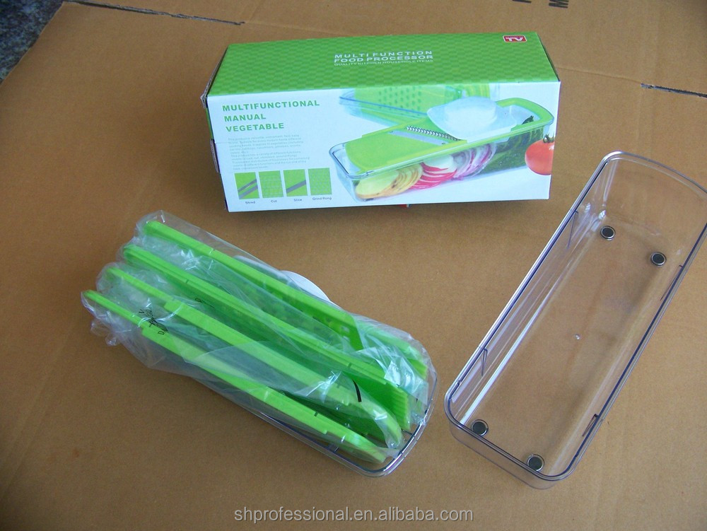 有用な台所用品5多機能なプラスチック製のマニュアル野菜スライサー仕入れ・メーカー・工場