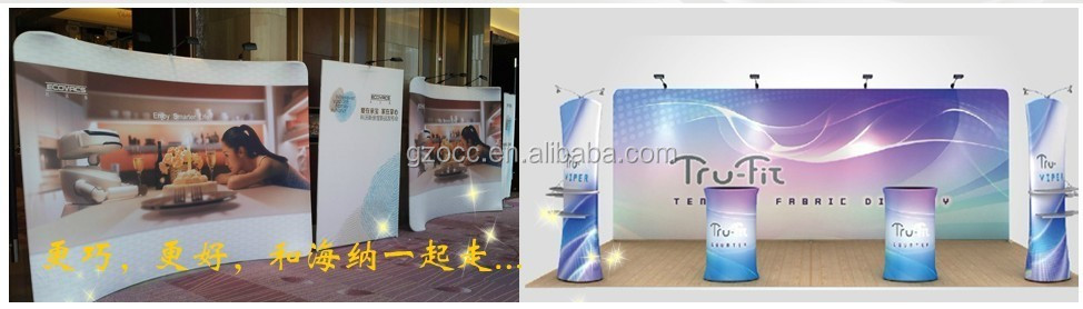 中国工場カスタマイズされた卸売フルアルミフレーム広告ポスター屋内ステージの背景人気展示backgroud仕入れ・メーカー・工場