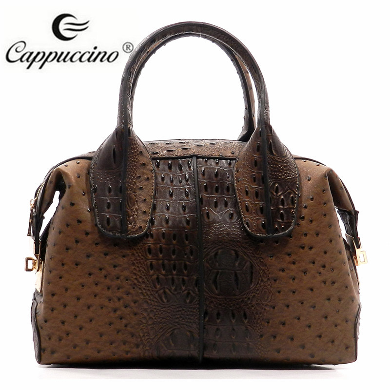 2016 Trending Croc Ostrich Top Handle Satchel Bags Designer Handbags Cheap Fall Lady Handbags ...